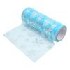 Tulle Rolls Shiny Glitter Delicate Soft Blue Printed Tulle Roll Gift Tie Party Table Decoration