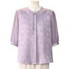 Stylish Chiffon Blouse for Moms 50+ - New Chinese National Trend, Summer Edition
