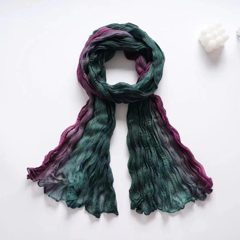 

Жіночий шарф із імітацією контрастного кольору, шарф з ручним розписом і принтом Above 175cm