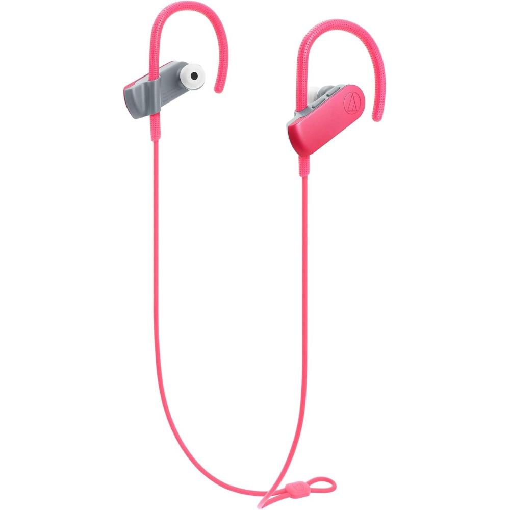 

Audio Technica Sonicsport Wireless Earphones Waterproof Sports Bluetooth With Remote Control Mic Coral Pink Ath Sport50bt Pk Coral Pink
