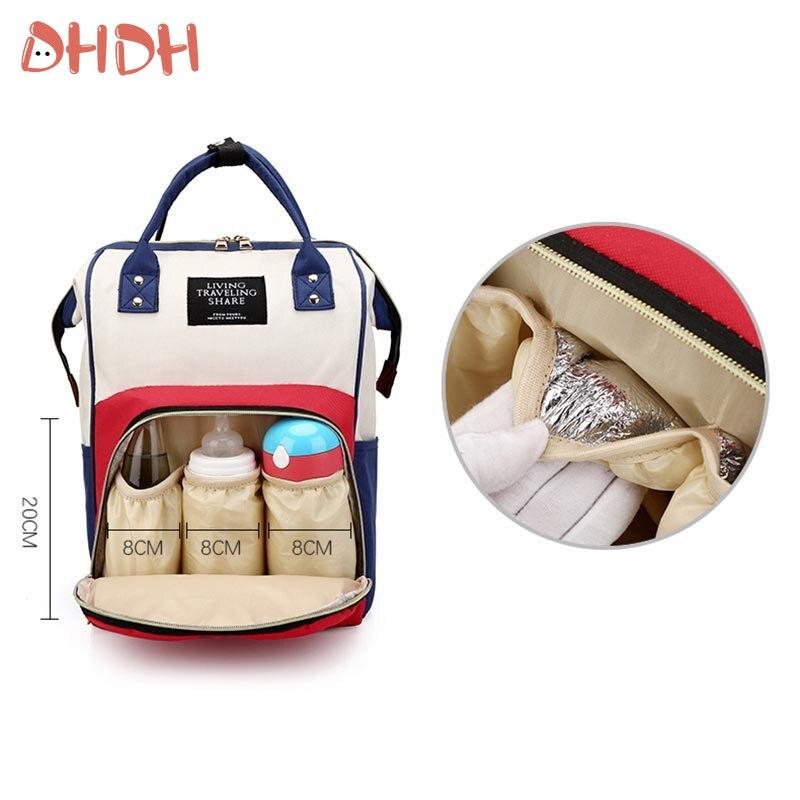 DHDH Diaper Bag Mummy Backpack Large Capacity Bag Mom Baby Multi-function Waterproof Outdoor Travel Diaper Bags For Baby Care