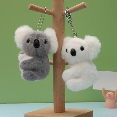 Kreativní plyšová hračka Koala Klíčenky Roztomilé kreslené Plyšové Koala Zajímavé Klíčenky Dívka Školní dekorace