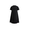 Adidas Originals Bellista Dress Logo Crew Neck Casual Breathable Short Sleeve Dress Women dresses Black GJ6564