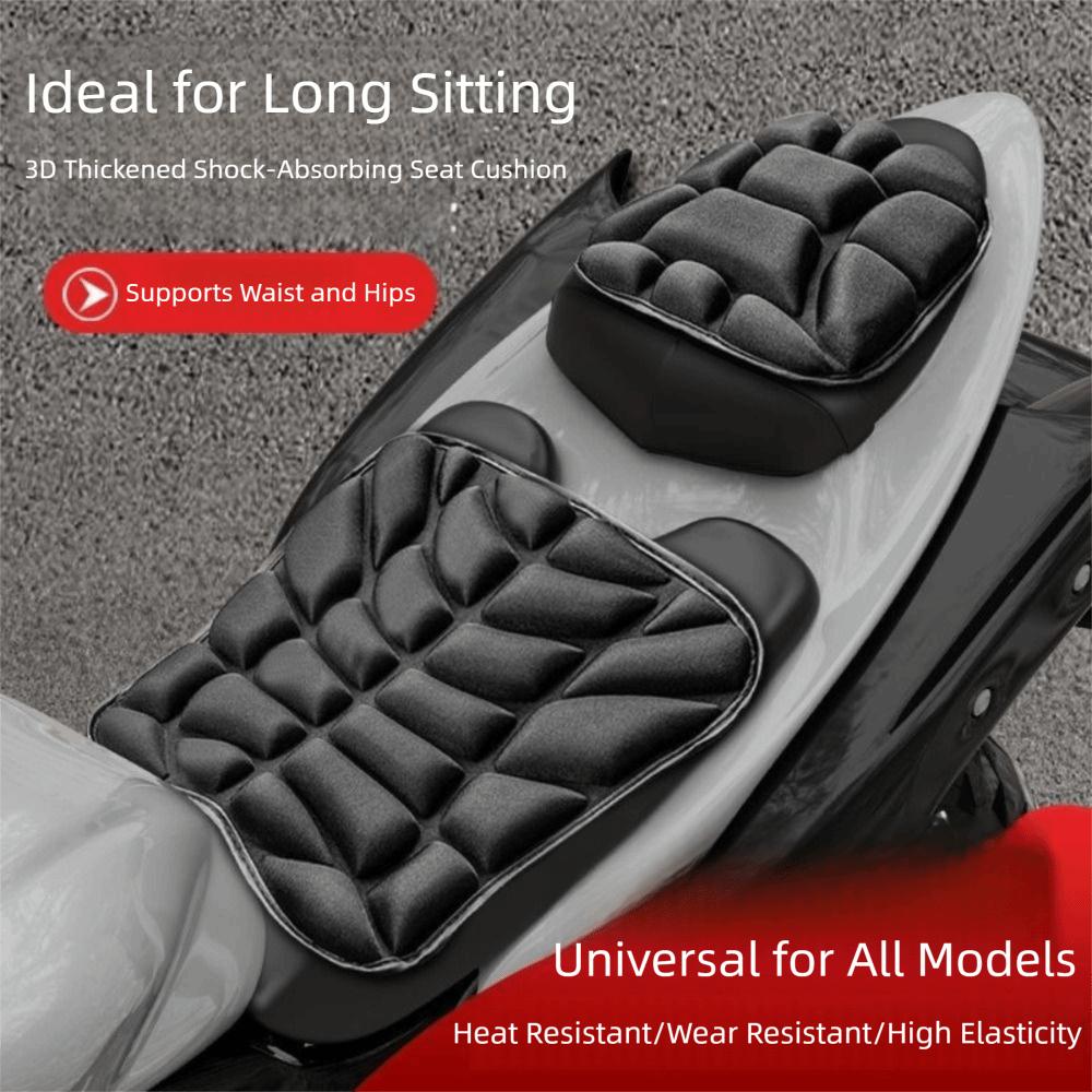 EVA Cushion Motorcycle Seat Pad Soft Comfortable Black Foam Breathable Seat Cover Shock Absorbing Shock Absorbing Seat Cover