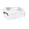 Shixun Thick Transparent Flat Under-Bed Storage Box