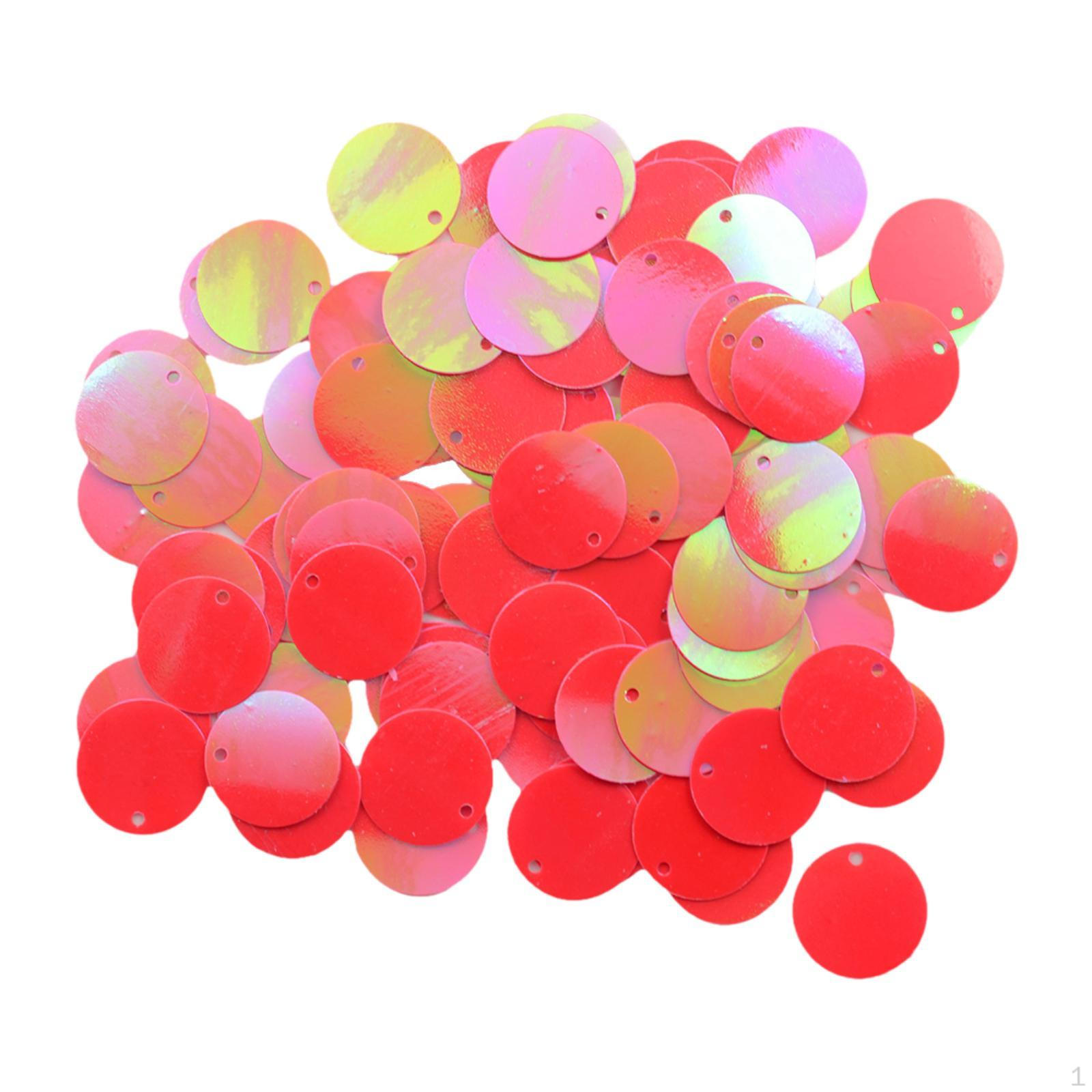 

130 шт. круглых россыпей пайеток, декора, сделай сам, плоские пайетки с отверстием для невесты красный