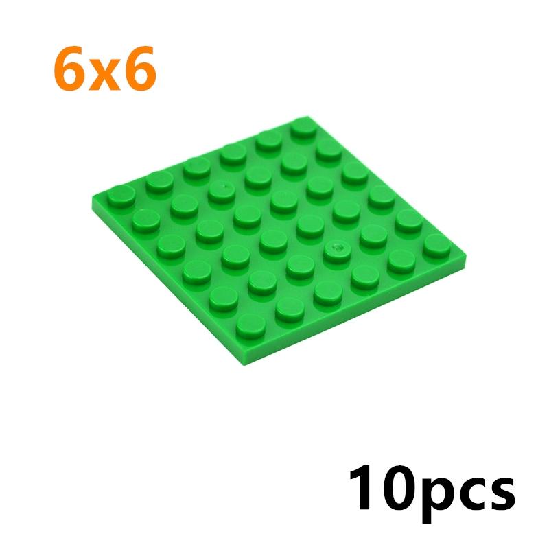 10Pcs DIY Thin Plate 3958 Classic Building Blocks 6x6 Dots Figures Educational Creative Parts Compatible Bricks Leduo Kid Toys
