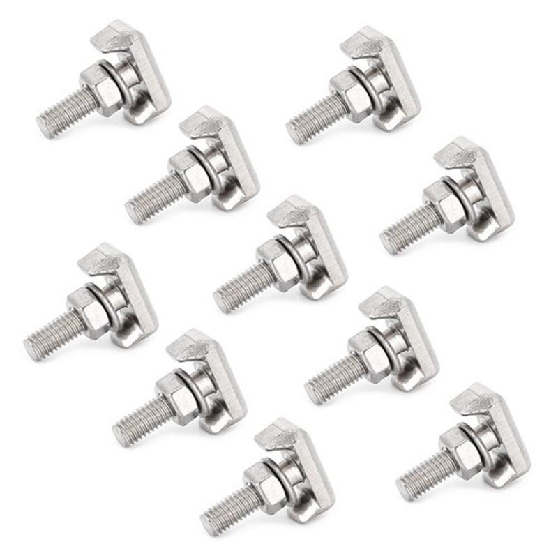 2pcs Car Battery Terminal T-Bolts Stainless Steel 19116852 Replacement For Chevrolet