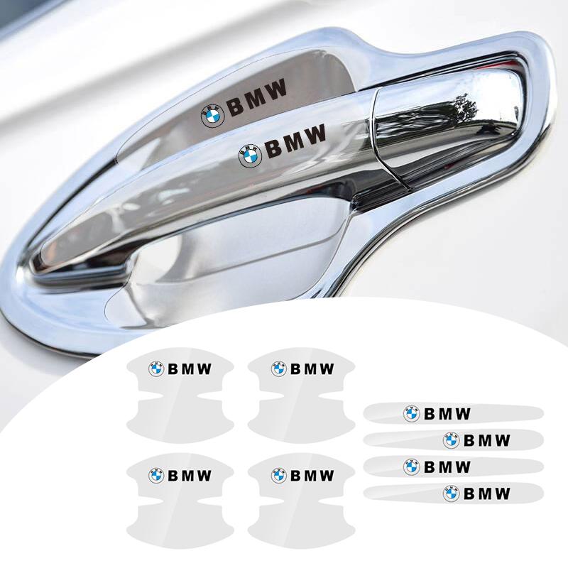 2026 Hot 8Pcs/set Car Stickers Door Handle Bowl Scratch Protective Sticker For BMW X1 X3 X4 X5 E46 E90 F20 E60 E39 F10 M1 M2 M3 M5 M6 E87 Jdsg40