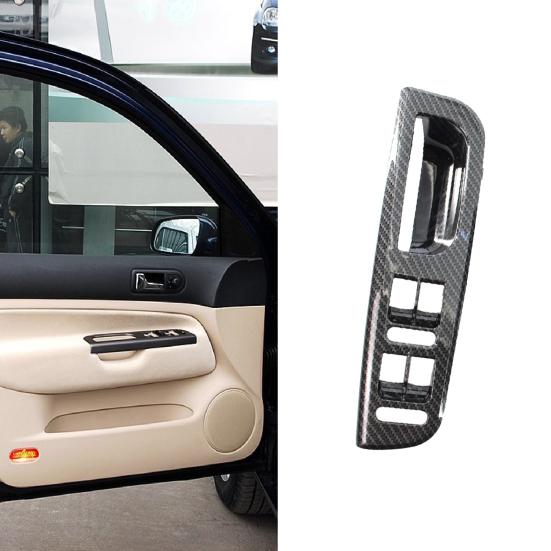 

5Pcs/Set Window Switch Door Professional Pattern Carbon Panel Interior Handle Replacement 1J4867180A 3B0867175 3B1867171E