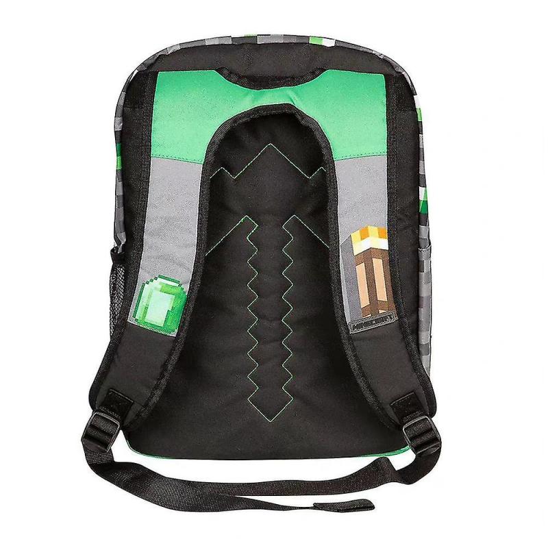 Minecraft Students Large Capacity School Bag School Kids Storage Bag Backpack