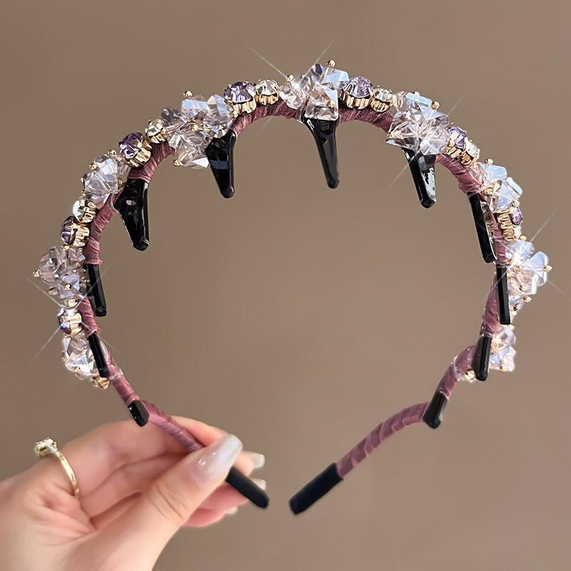 2025 Rhinestone Headband: Heavy Duty, Non-Slip, Stylish Hair Accessory for Women