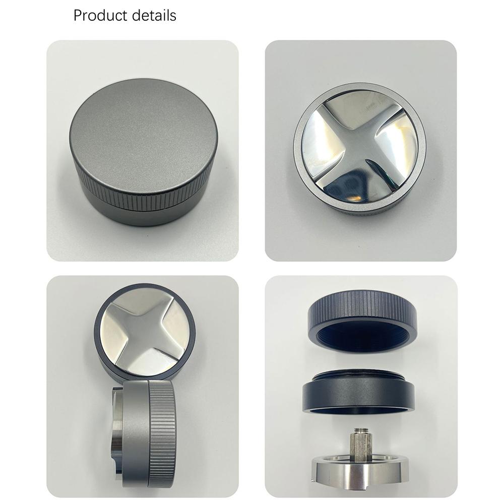 53mm Gravity Coffee Powder Distribution Tool 304 Stainless Steel Automatic Height Adjusting Coffee Tamper ( BPA Free , No FDA )