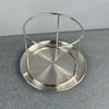 Stainless Steel Double Layer Seafood Platter: Sashimi, Oyster, Shrimp, Crab Tower Buffet Display Stand & Dim Sum Rack