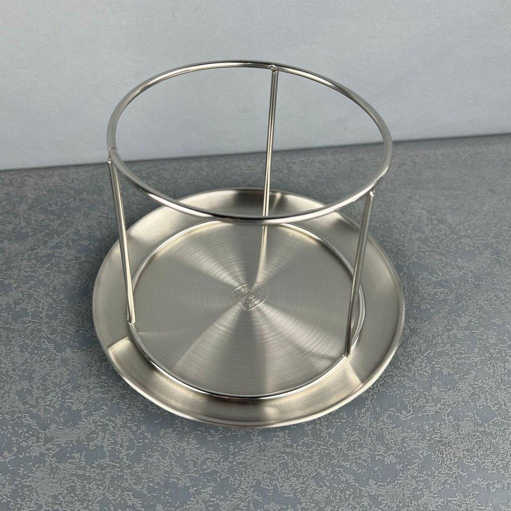 Stainless Steel Double Layer Seafood Platter: Sashimi, Oyster, Shrimp, Crab Tower Buffet Display Stand & Dim Sum Rack