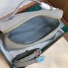 2025 New Gold Buckle Nubuckle Cowhide LP19 Lunch Box Bag Genuine Leather Versatile Small Square Bag Handheld One Shoulder Crossbody Bag for Women