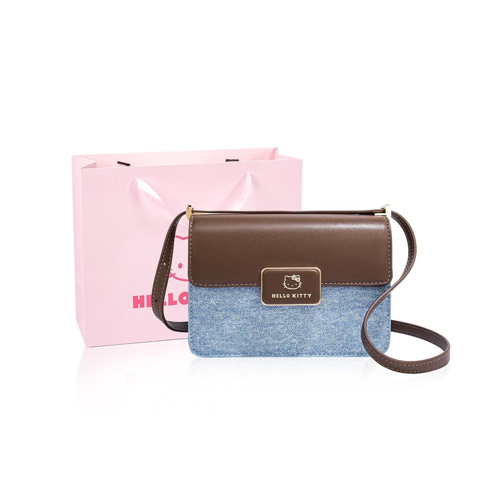 New Sanrio Hello Kitty PU Crossbody Bag, Shoulder Bag Women's Brown/Blue/Black SHHF41168