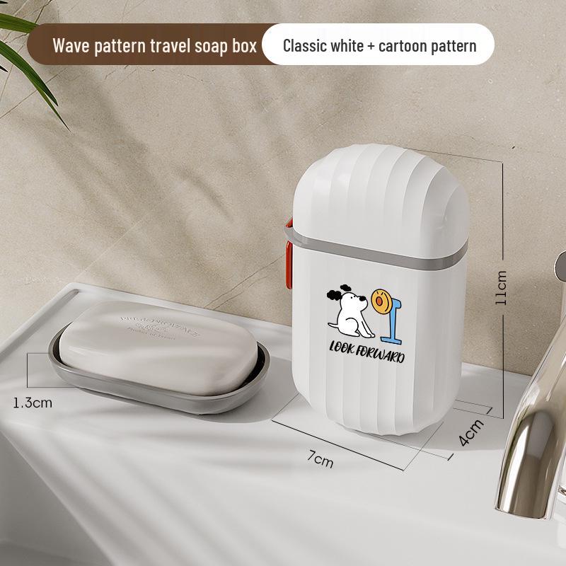

Двухслойная мыльница с крышкой: Портативный, герметичный и дренажный квадратный держатель для ванной комнаты и путешествий.
