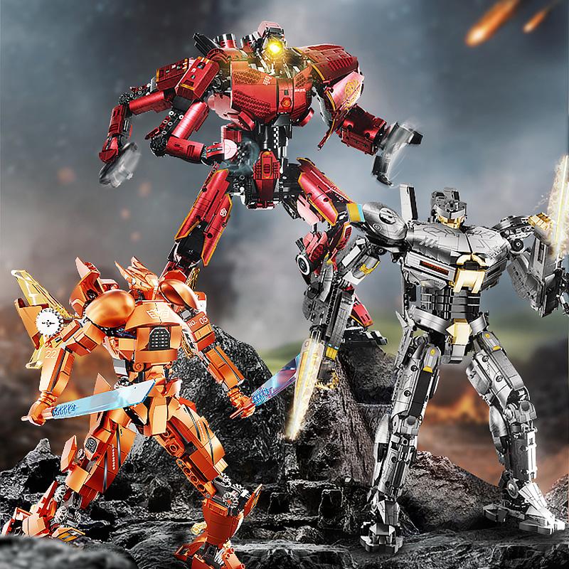 Urban Modern Mech Series Dangerous Wanderer Saber Athena Transforming Mech Robot Display Adult And Children Building Blocks