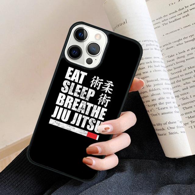 BJJ Brazilian Jiu Jitsu Art Phone Case Back Cover for iPhone 17 Air 16 15 14 13 11 12 Pro Max Plus Fundas Coque
