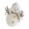 Christmas Snowman Ornaments Lovely Plush Snowman Doll Tabletop Decorations for Home Kitchen Holiday Party Decoration