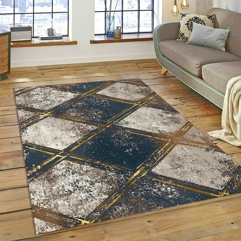 2025 New Style Bohemian Abstract Fashion Modern Art Carpet Rug for Living Room Bedroom Home Sofa Decoration,Non-slip Floor Mat