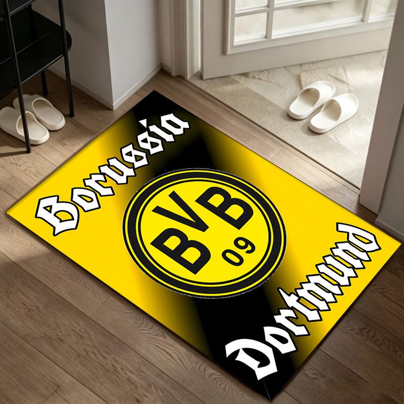 Borussia Dortmund A Carpet Non-slip Indoor Mat Suitable for Office Chair Living Room Computer Desk Decorative Home Office Carpet Polyester Fiber Mat 8