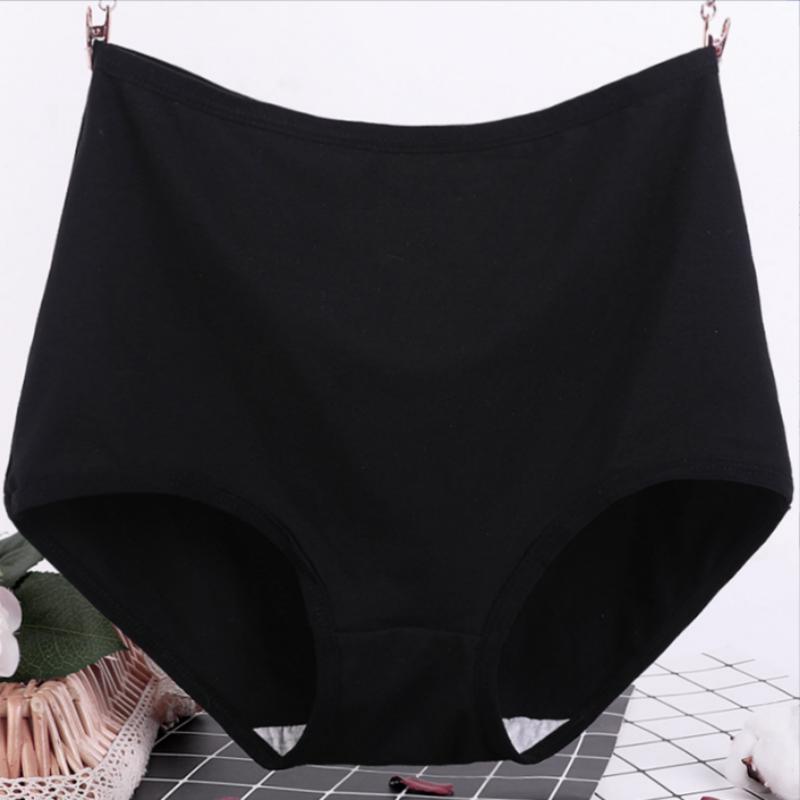 Women Underwear Extra Large Big Size Briefs Breathable Large Panties Leakproof Cotton High Waist Undershorts Leggings