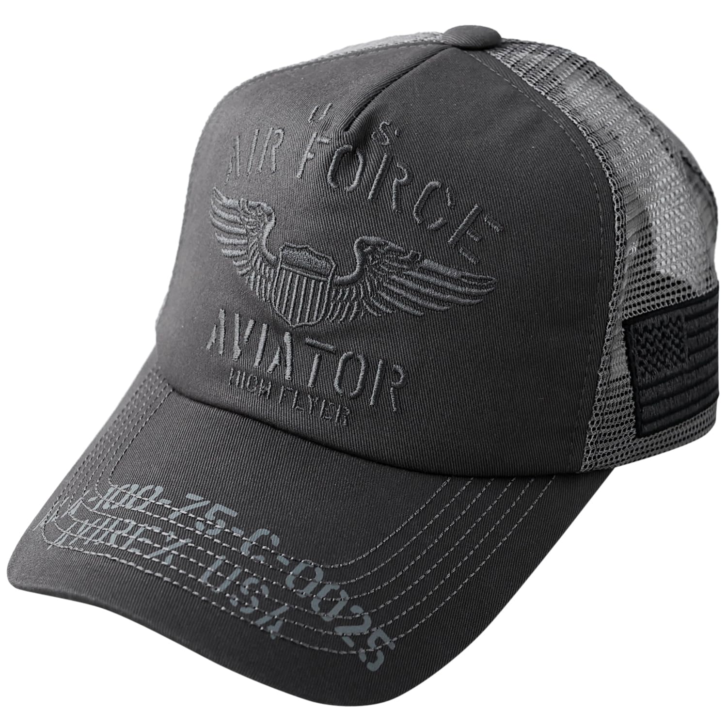 

AVIREX Standard Military Mesh Cap XL LL Large Size Cap Jute Denim Men s Black Deep Spring Summer Big Size Amekaji Baseball Cap Logo (JP, Alphabet,