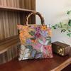 Bamboo Handbag High End Sense Of Color Sequins Ladies Carrying Heavy Industry Embroidery Trendy Dinner Bag
