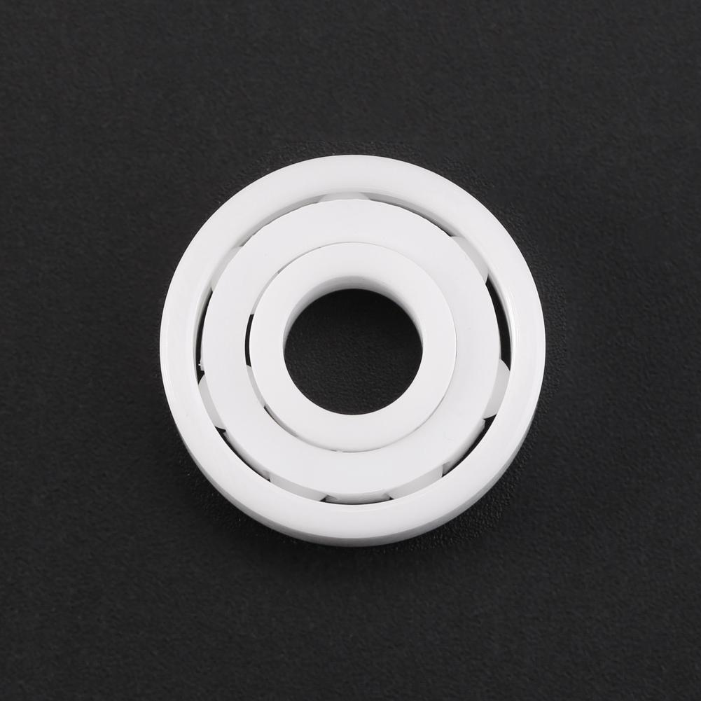 1pc White Color ZrO2 Ceramic Miniature 608 Ball Bearing for Fingertip Toy Spinner 8*22*7mm