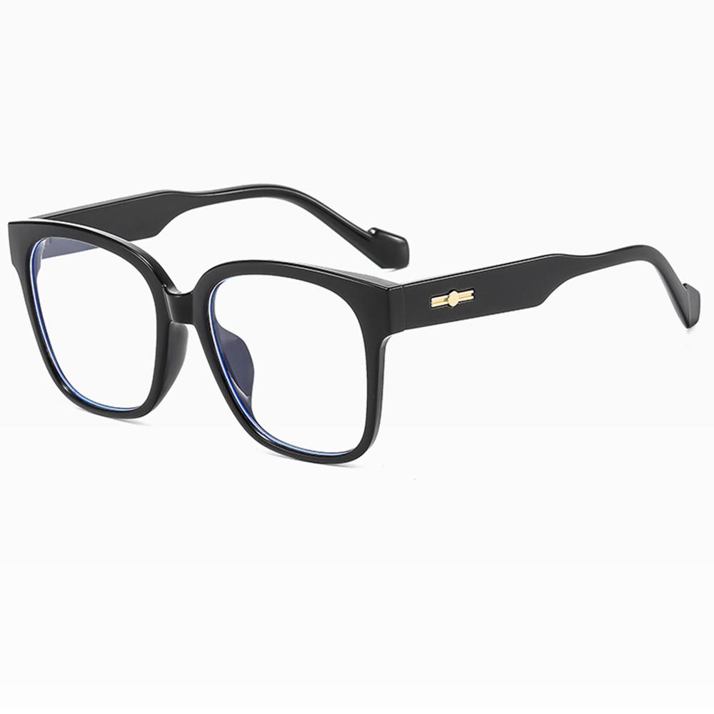 Metal Trim Temples Leopard print Oversized Full-rim Square Comfortable Progressive Multifocal Reading Glasses +0.75 To +4