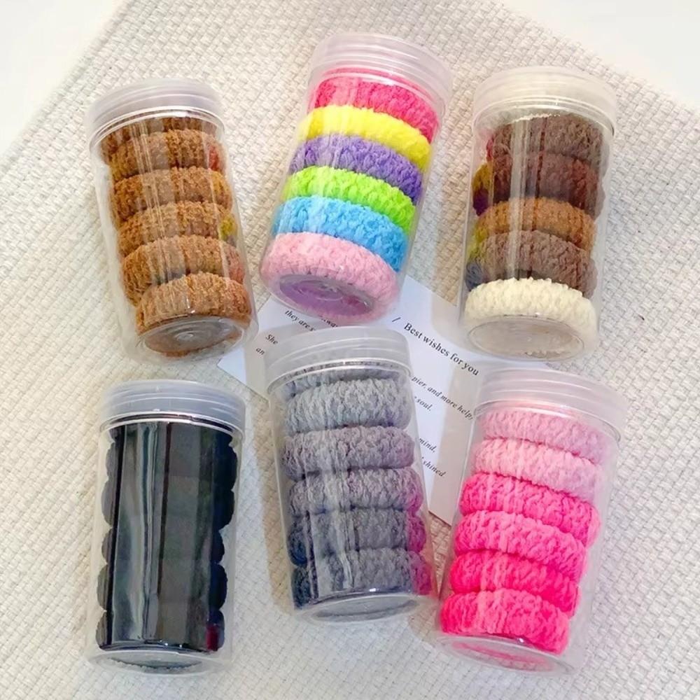 Versatile Colorful Color Hair Ties Durable Hair Accessory For Girl High Ponytail Holder Scrunchies