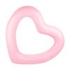 Thick Transparent Glitter Heart-Shaped Inflatable Pool Float for Adults