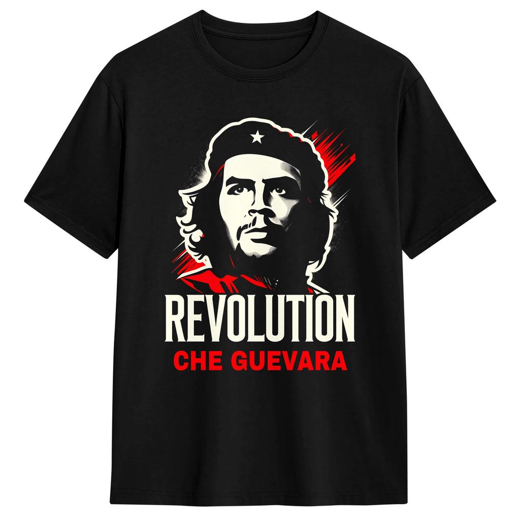 Che Guevara T Shirt Beach Harajuku T Shirts Pure Cotton ONeck Oversized Top Tees Short Sleeve Vintage Tshirt