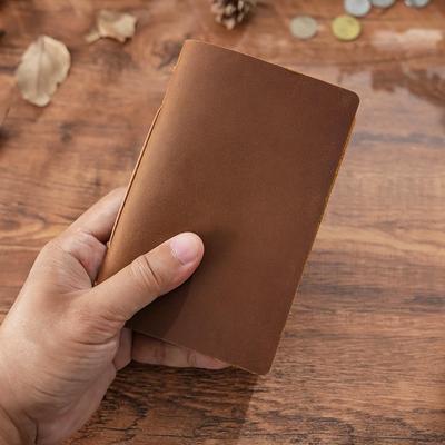 Portable Handmade Genuine Leather Cowhide Sketchbook - Retro Notepad & Diary Gift