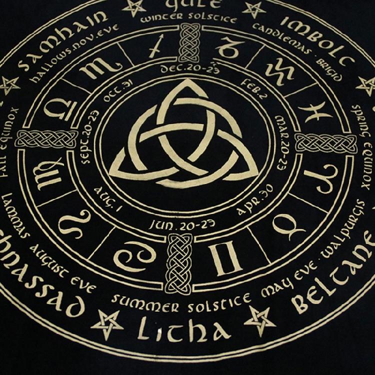 Autel Divination Pendule Nappe Tapis Jeu de Plateau Tissu de Tarot Cartes Oracles