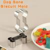 Cookie Cutter Mold Stainless Steel Pet Dog Bone Paw Shaped DIY Cake Sugarcraft Pastry Biscuit Mould Baking Tool