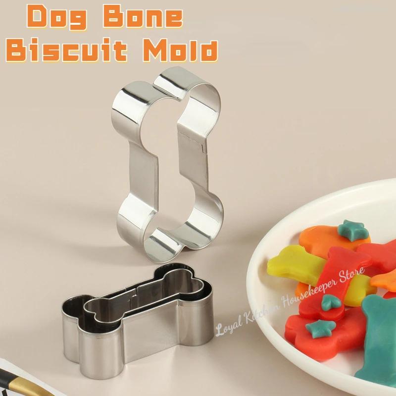 Cookie Cutter Mold Stainless Steel Pet Dog Bone Paw Shaped DIY Cake Sugarcraft Pastry Biscuit Mould Baking Tool