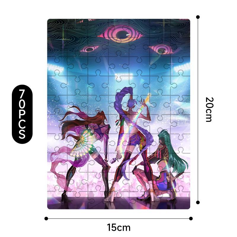 New  Demon Hunters jigsaw puzzle Toys Board Game Rumi Mira Zoey Huntrix Character Pattern Collectible Decor Children Gifts