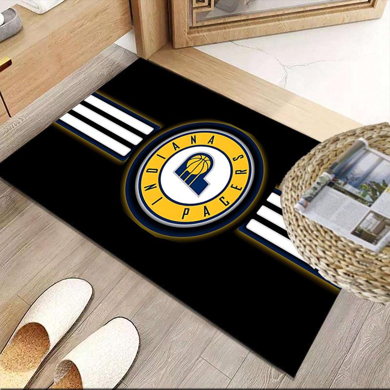 Pacers Basketball Team Carpet, Kitchen Rugs, Yoga Mat, Non-Slip Mats, Rug for Bathroom, Living Room Bedroom, Camping Rugs Christmas Gift