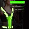 LED Reflective Vest Running Cycling Safety Vest for Outdoor Sports Activities