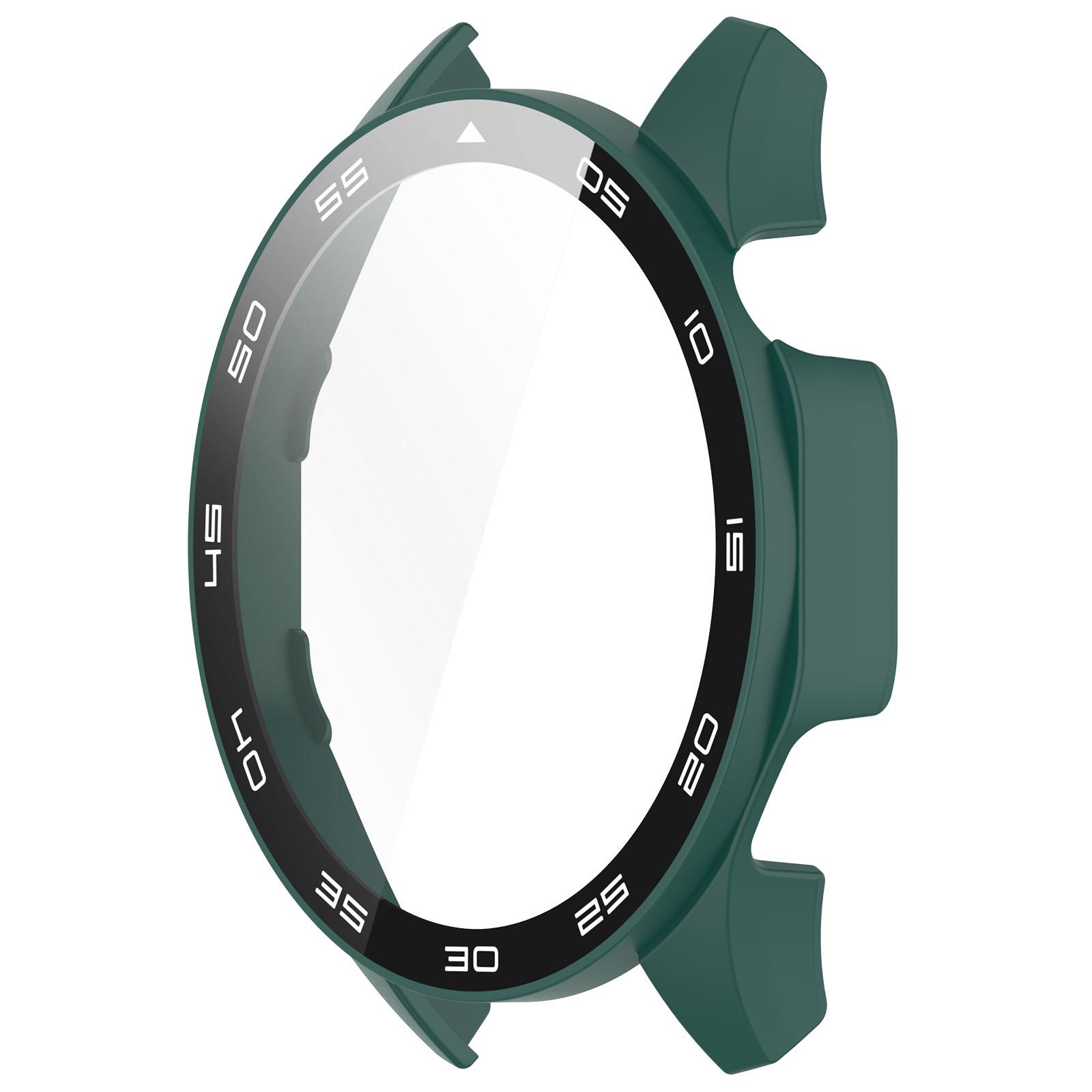 

Повний захисний скляний чохол для смарт-годинника Huawei Watch GT 4 46mm, чохли-накладки для захисту екрана + плівка із загартованого скла 2в1 Huawei GT 4 46mm