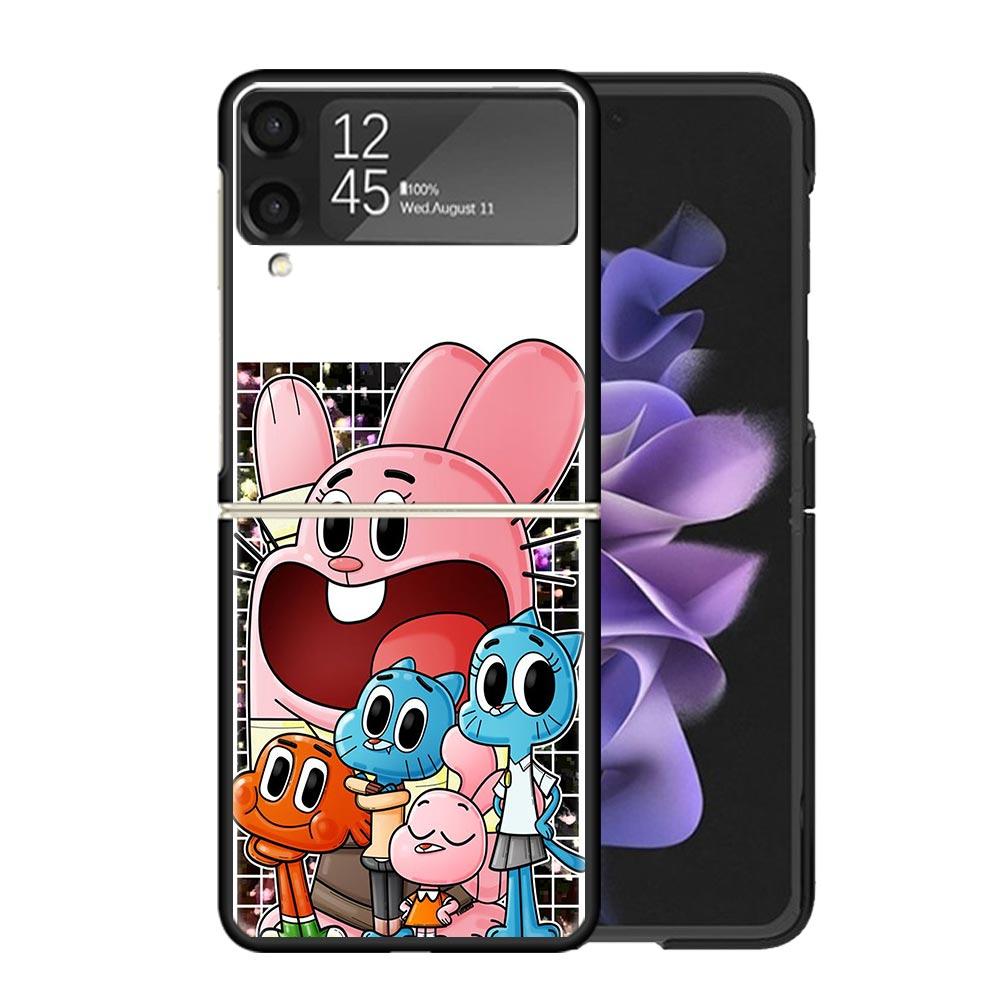

The Amazing World Gumball Clear Phone Case For Samsung Z Flip 7 6 5 4 3 Galaxy ZFlip7 ZFlip6 ZFlip5 ZFlip4 ZFlip3 5G Print Cover Samsung Z Flip