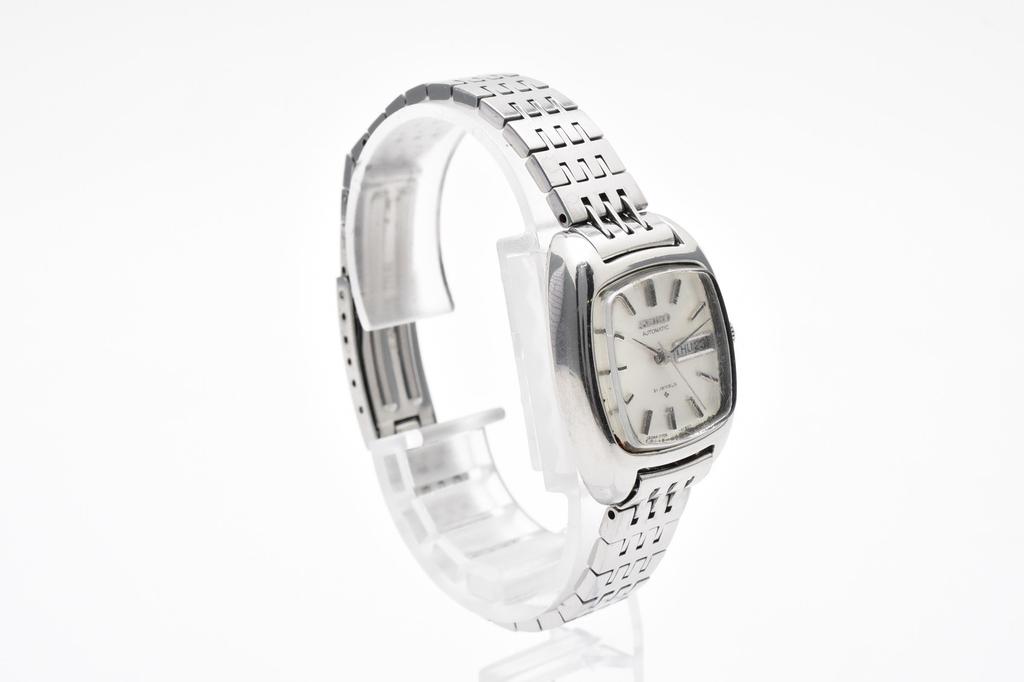 Used SEIKO Ladies' Automatic Day-Date WatchWatches Stainless Steel Women SilverDial
