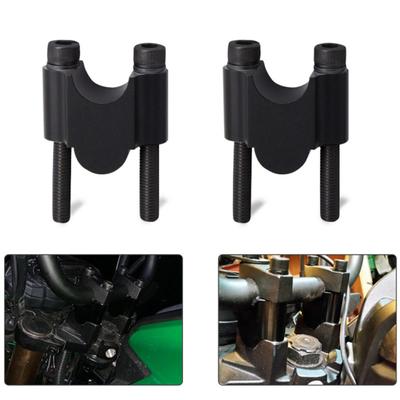Evrensel Motosiklet Scooter Alüminyum Alaşımlı 22mm Gidon Yükseltici Montaj Kelepçe Kiti
