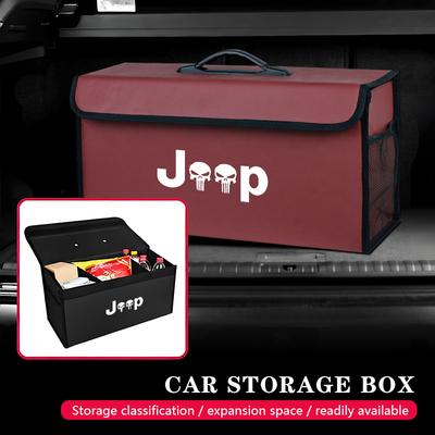 Car Trunk Storage Box Foldable Large Capacity Organizer For Grand Cherokee Wrangler JK Gladiator Compass Avenger Recon Patr