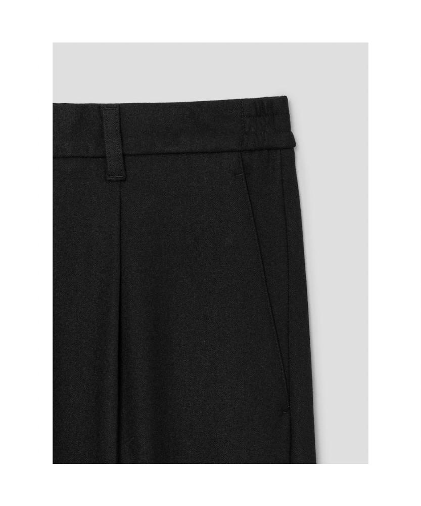 SHIFT.G Regular Brushed Slacks Pants Black