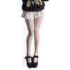 New Women Lolita Lace Jacquard Pantyhose Side Hollow Out Heart Pattern Tights High Stockings Japanese Style Jk