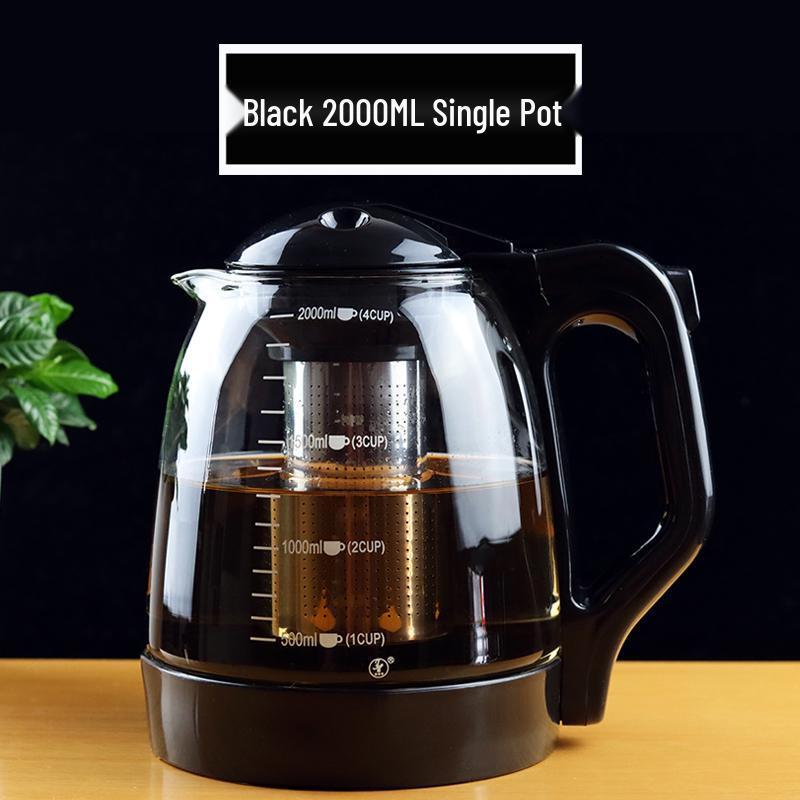 Large Heat-Resistant Glass Teapot with Filter for Flower Tea